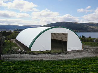 Fortnum & Woolley Ltd Cover-All  Riding Arena at Cove Argyll
